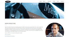 Desktop Screenshot of morphproductions.com