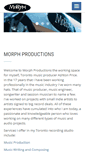 Mobile Screenshot of morphproductions.com